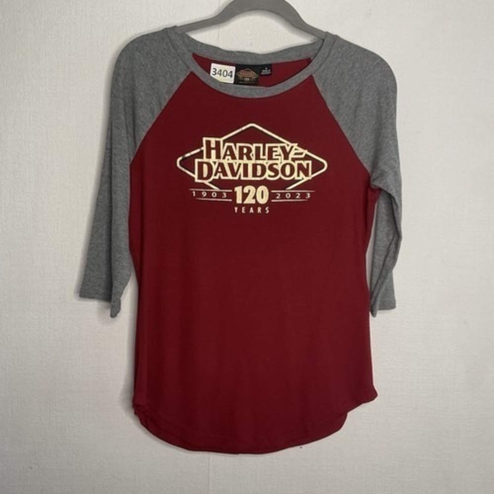 NWOT Harley-Davidson Anniversary Edition 3/4 Sleeve T-Shirt Women M Indonesia